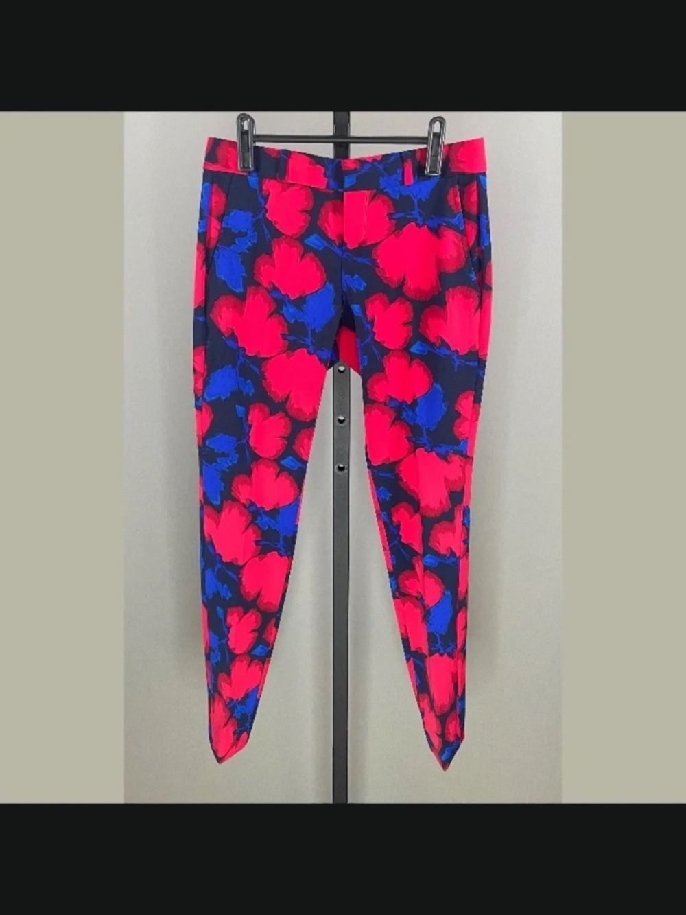 NEW Banana Republic Pants Womens 00 petite pink blue floral Ryan trouser preppy